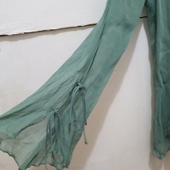 zara top cardigan sheer - Picture 2 of 4